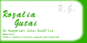 rozalia gutai business card